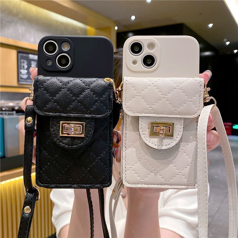 Casing For Vivo Y05 V70 FE V70E Y35 Y22 Y22S V20 V21 V23 V23E V25 V25E V27 V27E V29 V29E V30 V60 V40 Lite V50 Pro Luxury Lock Wallet Card Slot Phone Case With Crossbody Lanyard