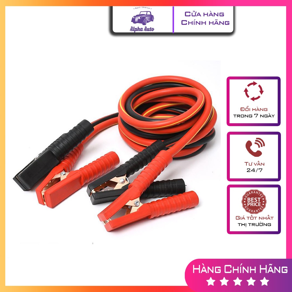 Battery Fishing Line, Super Large Copper Core Car Rescue Wire -2000A,3000A Car Battery Jump Starter Giá 130,000 Đồng*Miễn phí vận chuyển