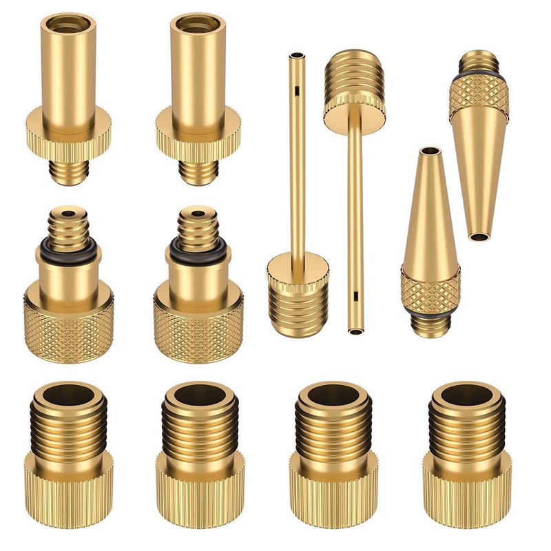 12Pcs Bicycle Valve Adapter Bicycle Valve Manifold Valve Adapter Sv Av Dv Bicycle Pump Inflator Fits