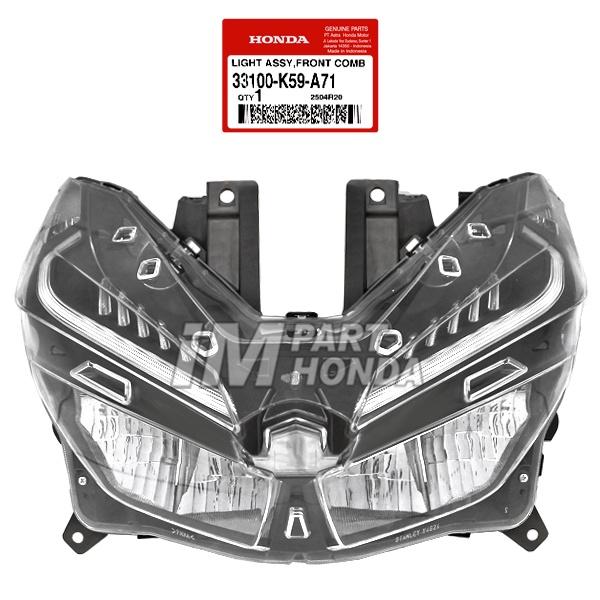 33100-K59-A71 REFLEKTOR ASSY LAMPU DEPAN VARIO 125 150 LED 2018 - 2021 JKT - DHIORA STORE Giá 1,602,000 Đồng*Miễn phí vận chuyển