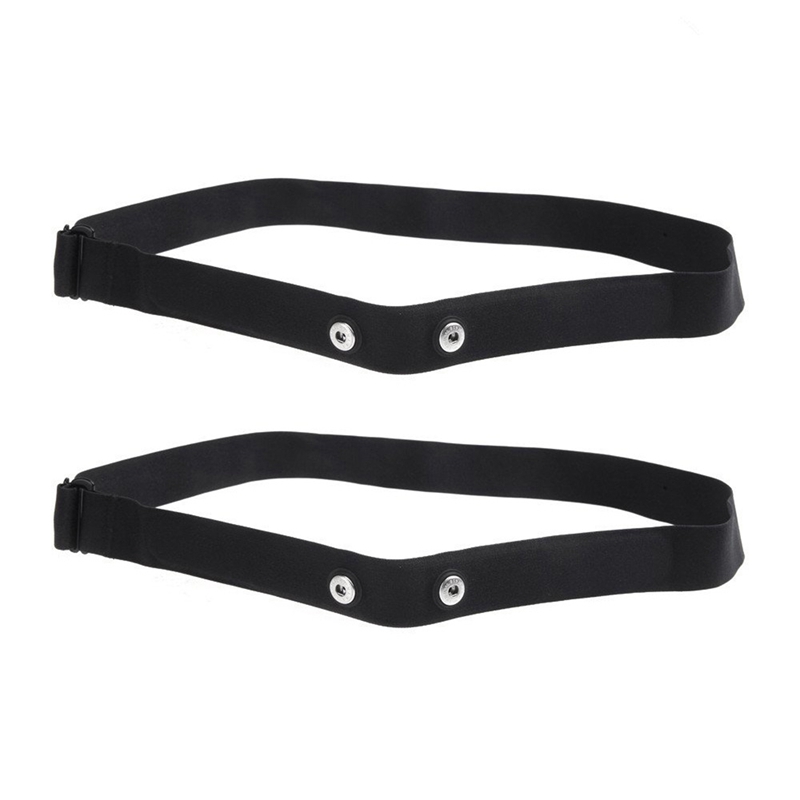 2Pcs Elastic Heart Rate Chest Strap Bands for Geonaute Heart Rate Sensor