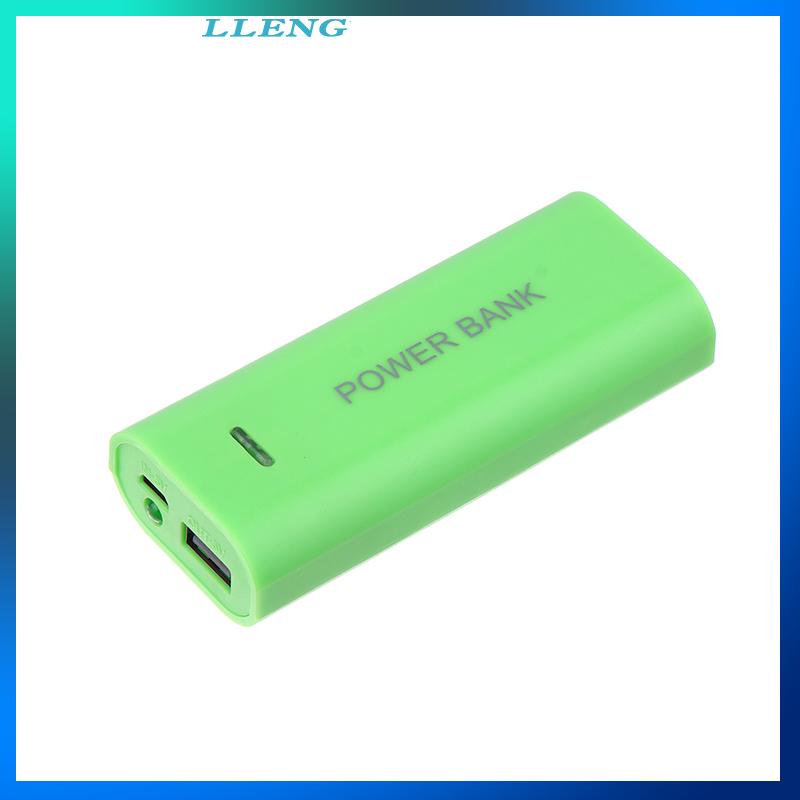 LLENG Điện cầm tay ngân hàng trường hợp DIY 2 di động 18650 hộp pin cho điện thoại thông minh phí 5V 1A cho pin 18650 với chỉ số ánh sáng - 6