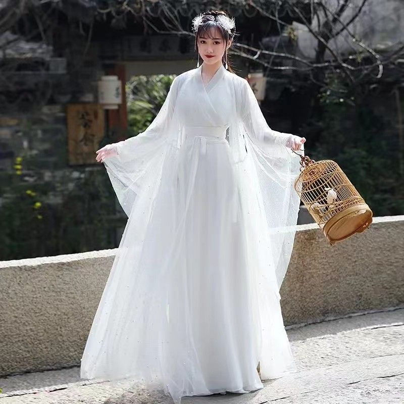 LUNA Trang phục cổ Trung Quốc Hán phục nữ Hạ Tiểu Long nữ cổ trang siêu tiên Trung Quốc phong nhu vá