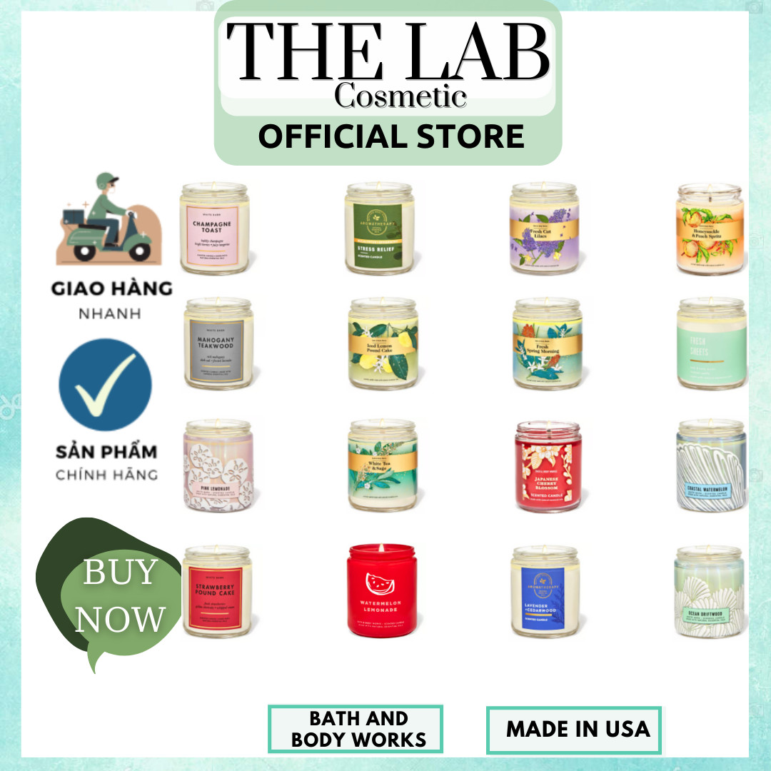 Đủ Mùi 198g Nến Thơm 1 Bấc Bath And Body Works Scented Candle