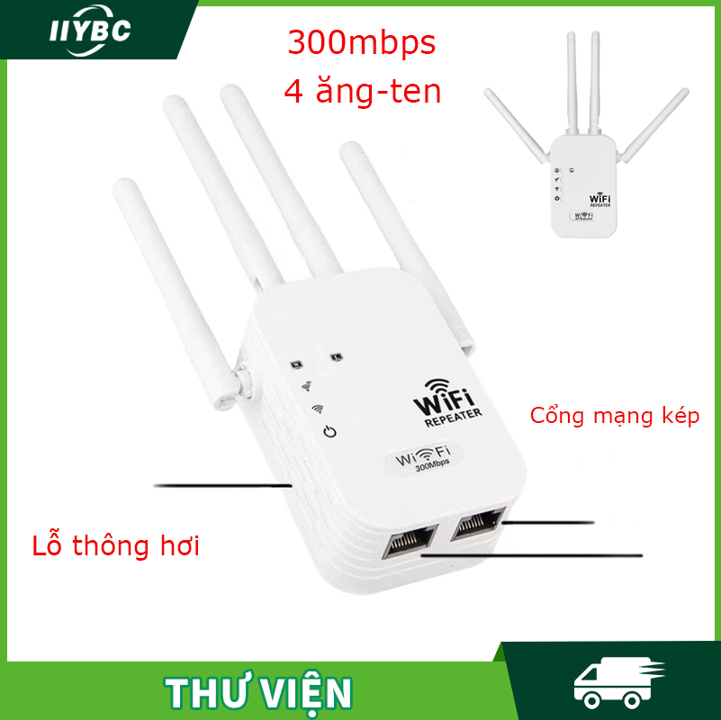 Bộ kích sóng wifi 4g/kích sóng wifi xuyên tường cực mạnh,kích sóng wifi 4 râu ăng ten phát xuyên tường chuẩn n tốc độ 300mbps màu trắng bộ kích sóng wifi thu phát mở rộng sóng châu âu trắng