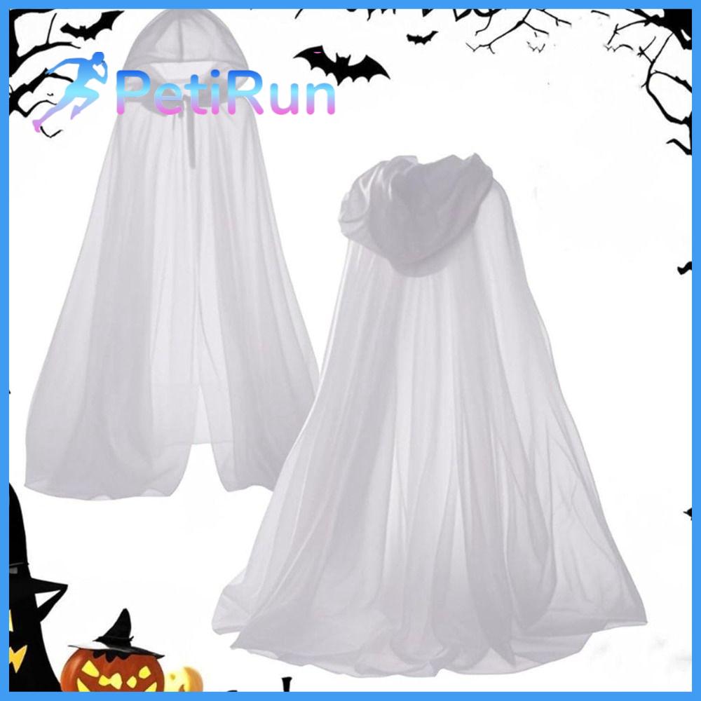 PETIRUN Dây buộc Áo choàng có mũ Halloween Màu đen Cổ điển Áo choàng có mũ vintage Quà tặng sáng tạo có mũ trùm đầu lớn Trang phục cosplay