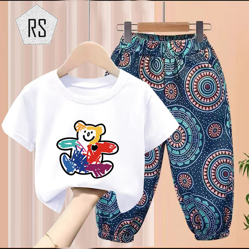 REALSELF ชุดเด็กผู้ชาย เสื้อซับในเด็ก การพิมพ์กราฟิก ผ้าดีและนิ่มสุดๆ ใส่ได้ทั้งเด็กผู้หญิงและชาย24417 ราคา 159 บาท*ส่งฟรี