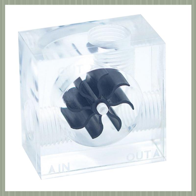 (ZTIH) Acrylic PC Computer Water Cooling Flow G1/4 Thread 3-Ways Water Flow Meter Indicator Cold Liquid Flow Rate