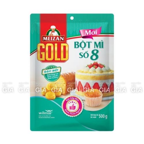 Bột mì số 8 Meizan Gold gói 500g - làm bánh