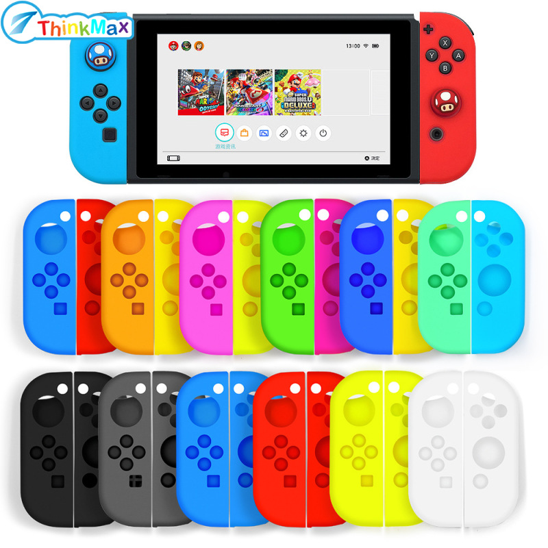 Silicone Handle Cover Non-slip Drop-resistant Protective Sleeve Compatible For Nintendo Switch Joycon ราคา 25 บาท*ส่งฟรี