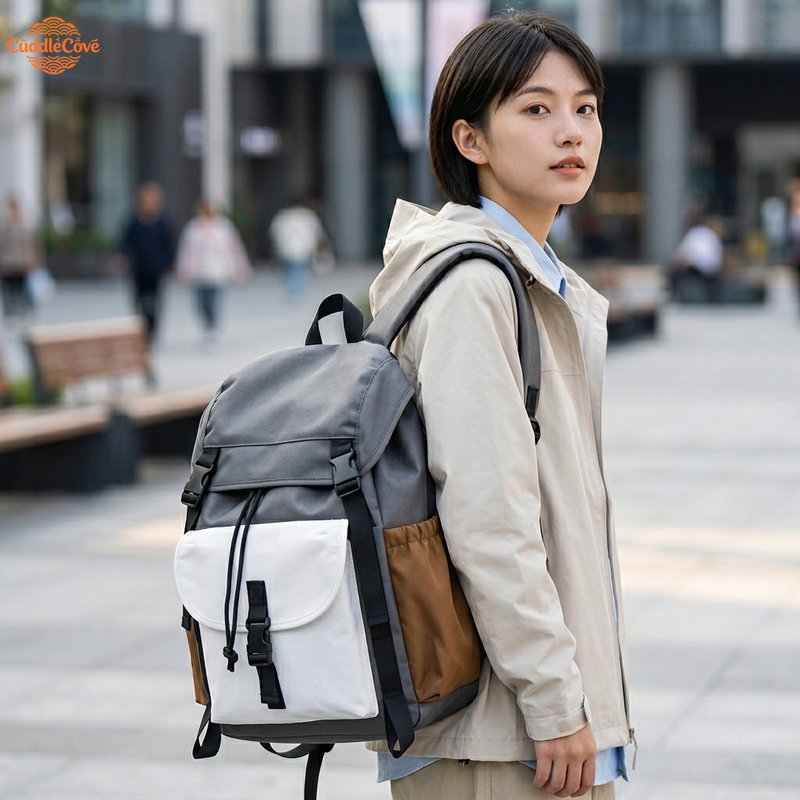 CuddleCove Balo backpack thể thao chống nước nhiều ngăn khóa kéo lưng thoáng khí đi học đi làm du lịch hằng ngày