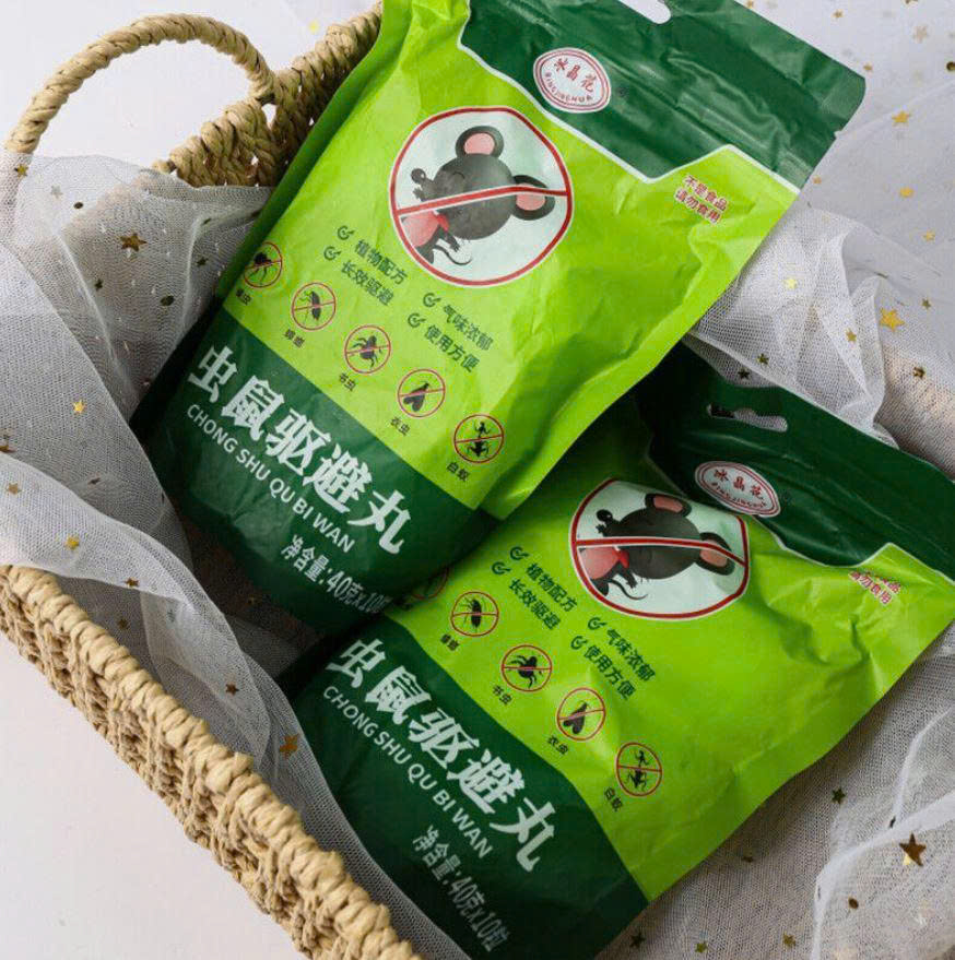 COMBO 3 TÚI-100g/10 viên nén 1 gói, TÚI XANH đuổi chuột và côn trùng có khả năng khử mùi chống nấm mốc hiệu quả lâu dài