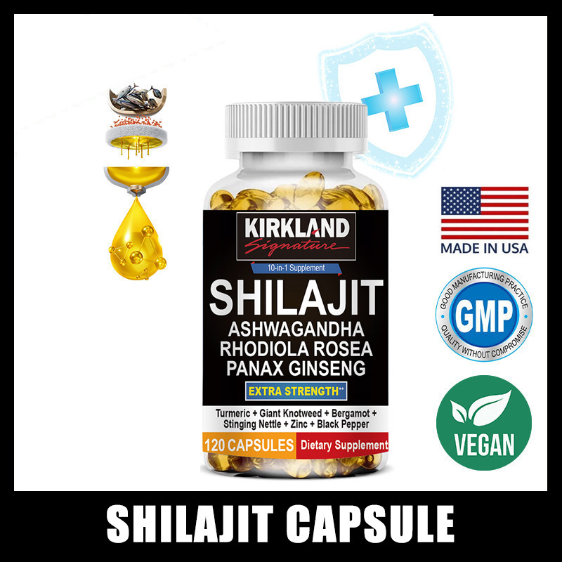 thumbnail image 2 of 120 Pcs Pure Himalayan Shilajit 10000mg Capsules - Stamina, Strength, Fulvic Acid 2 of 5