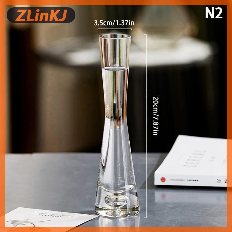 ZLinKJ แจกันดอกไม้แก้วใสแจกันขนาดเล็กไฮโดรโปนิกส์พืชดอกไม้เทอราเรียมหรูหราโต๊ะบ้านตกแต่งงานแต่งงาน