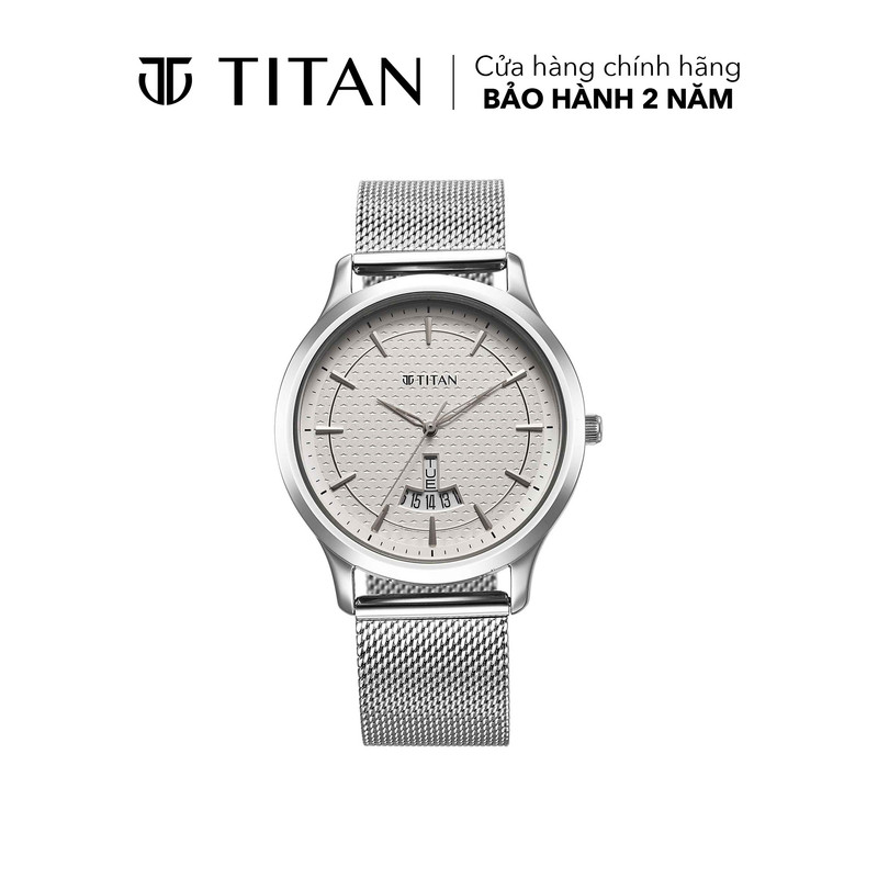  Đồng hồ nam TITAN Karishma dây thép không gỉ mặt 40MM dây màu bạc 1825SM10 