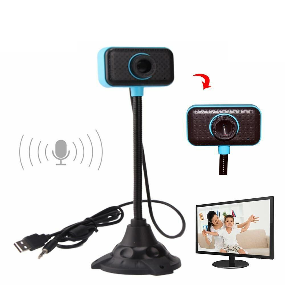 Ebiyi21 máy tính xách tay camera cho máy tính để bàn điều chỉnh USB 2.0 Clip-on Webcam Camera cho máy tính