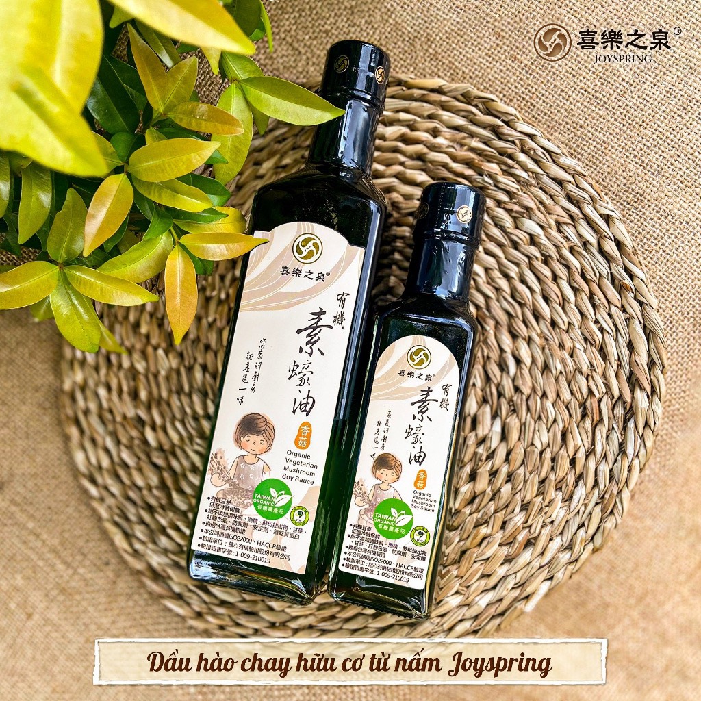 Dầu hào chay hữu cơ từ nấm JoySpring loại 210ml và 500ml