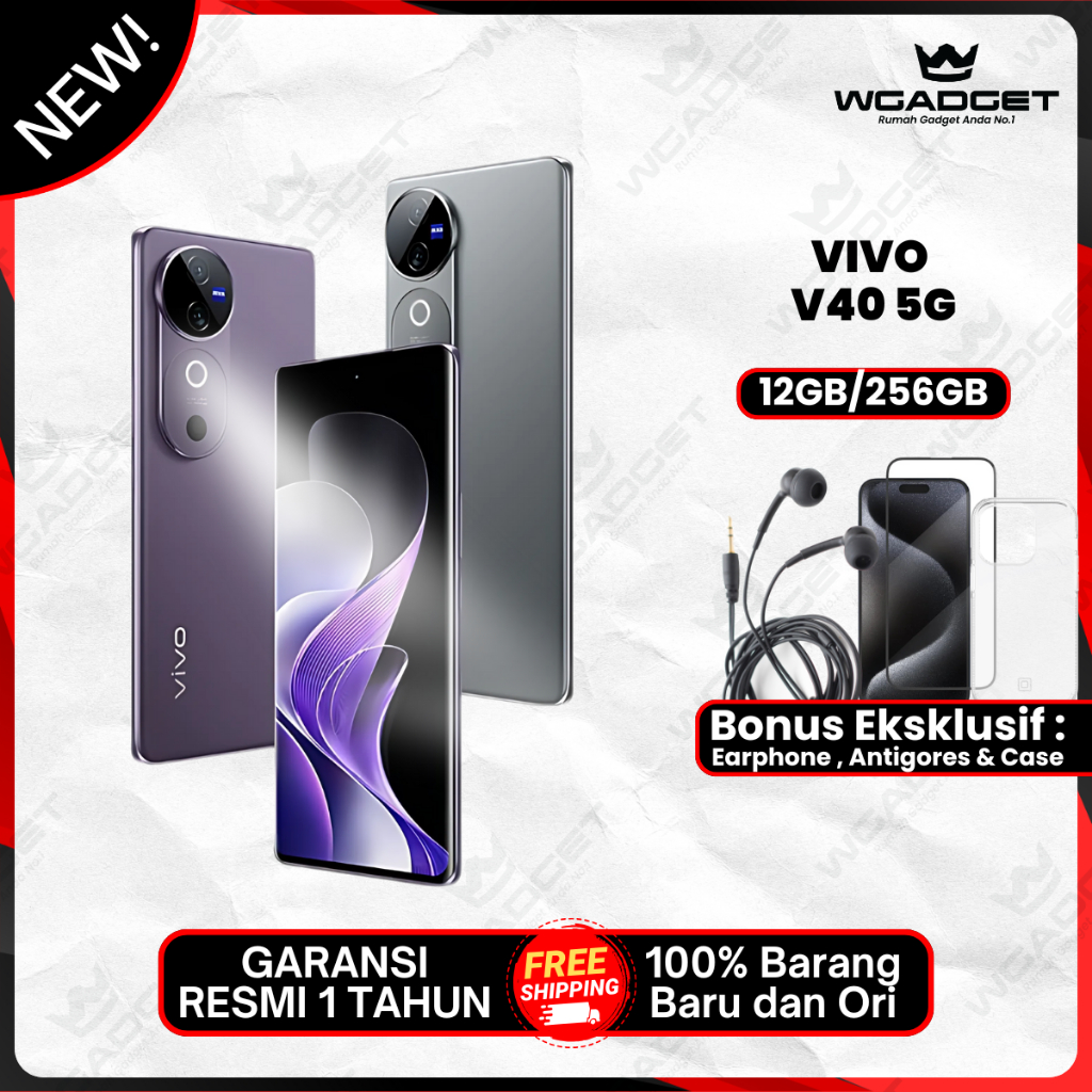 Vivo V40 5G [12+256GB] NFC Garansi Resmi Giá 6,999,000 Đồng*Miễn phí vận chuyển