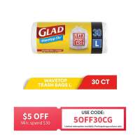 Glad Leak Proof Base Kitchen Trash Bags- Large