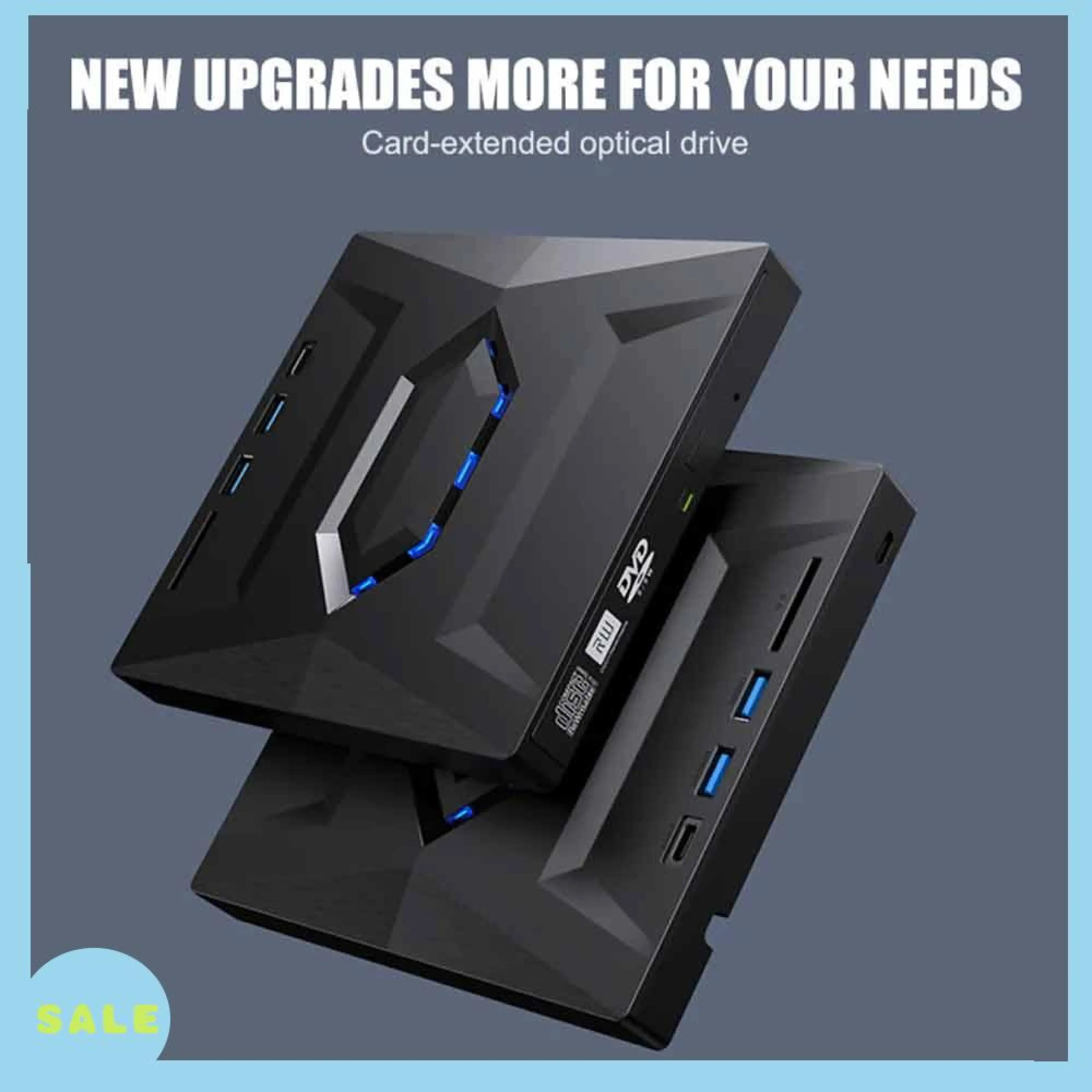 USB External Dvd Rw Cd Writer Drive Burner Reader for Laptop Pc Windows 10 11