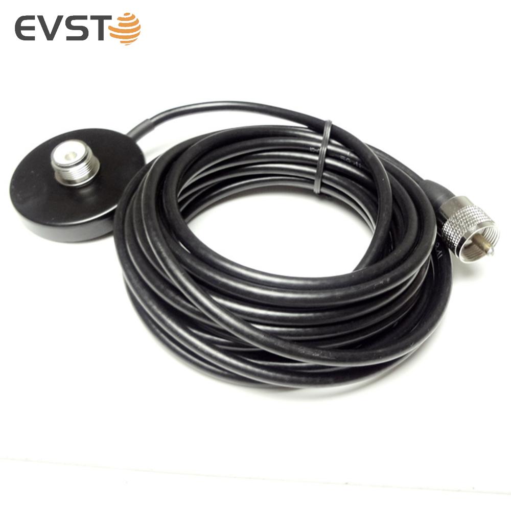 Dual Band Antenna 136-174/400-470Mhz Car Radio Dual Band Antenna BNC Male Connector Magnetic Base Mount Waterproof