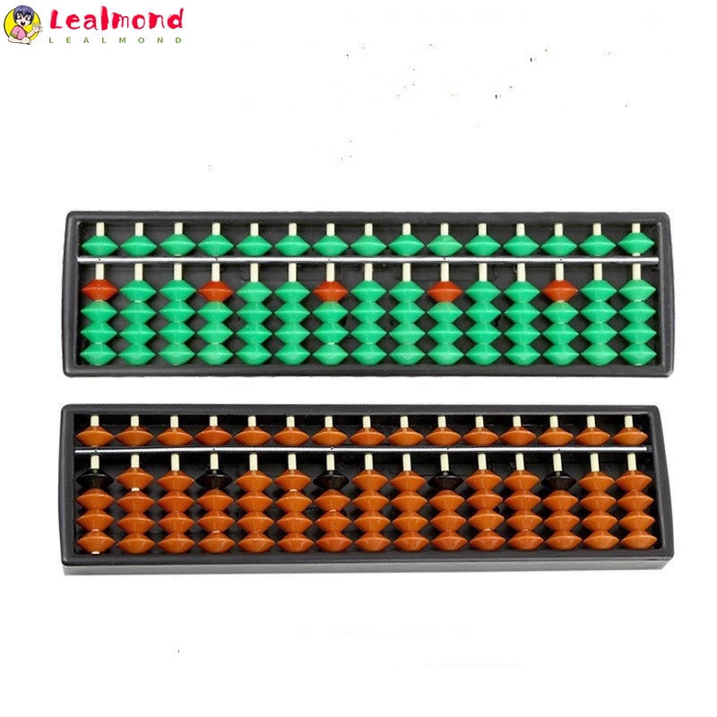 LEAL Kids Abacus 15 Digits Arithmetic Abacus Kids Maths Calculating Tool