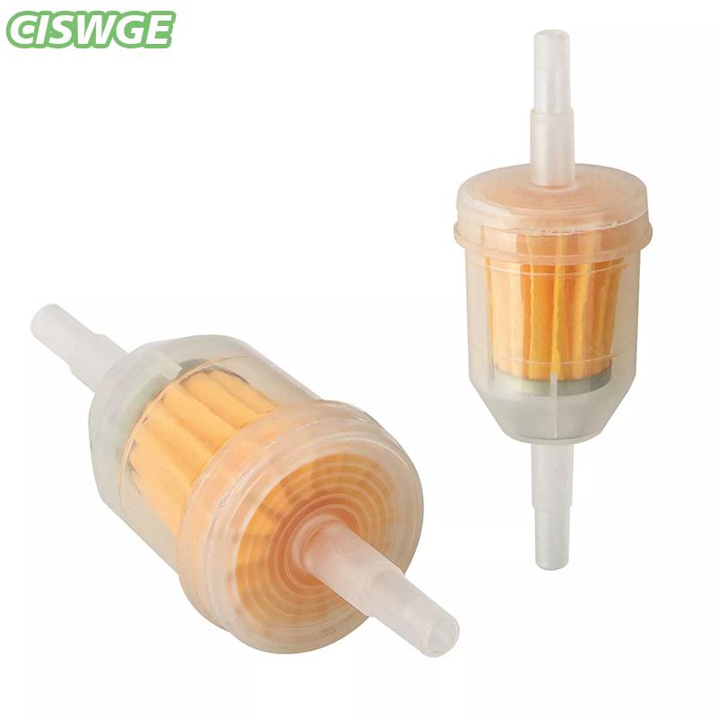 [CISWGE Auto] 10Pc 6MM-8MM Car Gasoline Oil Filter Pipes Universal Inline Gas Fuel Filter For Small Engine Lawn Mower Motorcycle Accessories