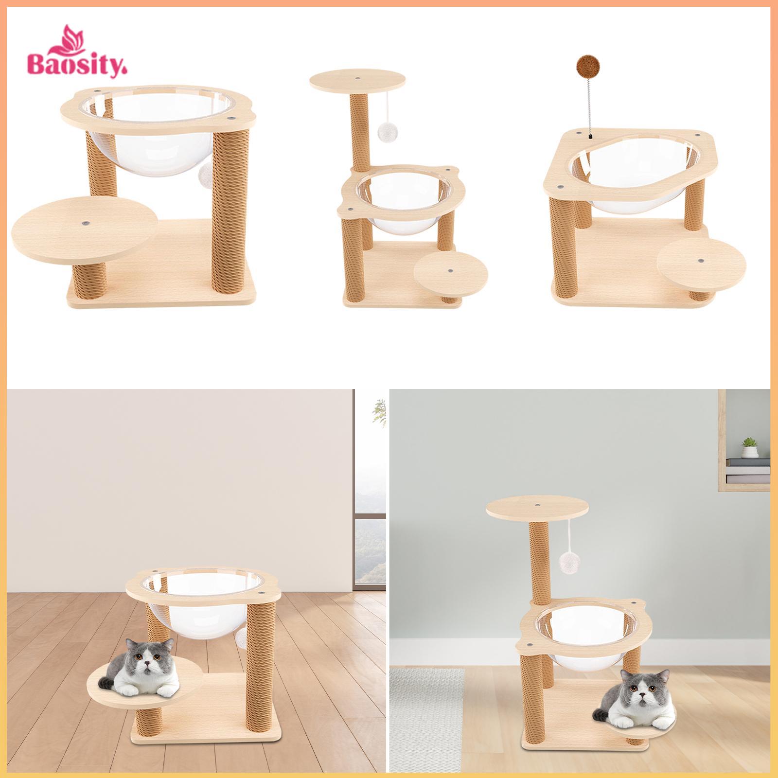 Cat Tree Cat Nest Indoors Outdoors Cat Furniture Transparent Wear Resistant Cat Climbing Frame Climb Tower for Kittens Kitty ราคา 1,697 บาท*ส่งฟรี