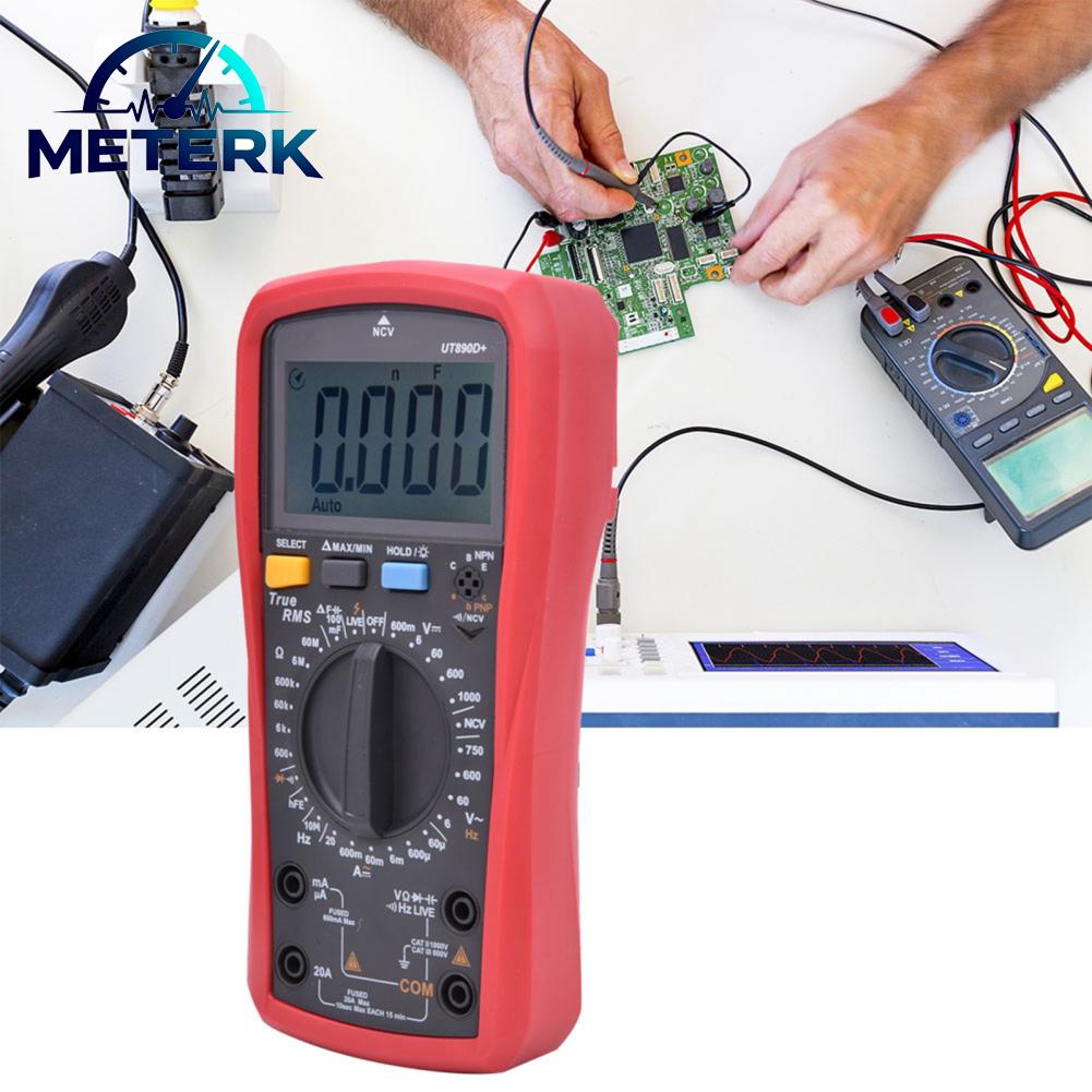 Meterk UNI T UT890d 6000 chữ số Phạm vi thủ công True RMS Đồng hồ vạn năng kỹ thuật số đa chức năng Giá 691,000 Đồng*Miễn phí vận chuyển