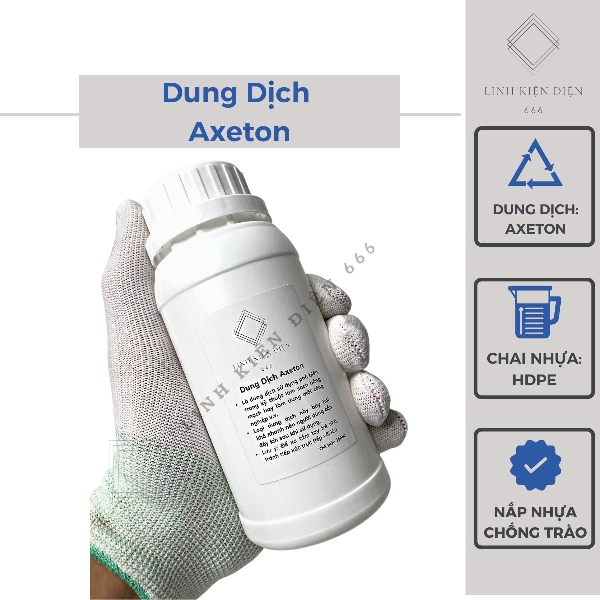 Axeton dung dịch aceton công nghiệp rửa mạch acetone tẩy móng tay DDAXT250