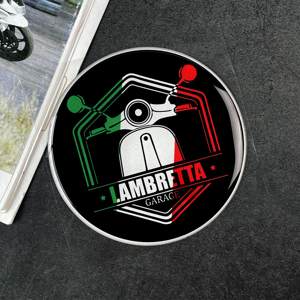 Lambretta 3D Phản Quang nhãn dính thân xe kính chắn gió phía trước Sửa Đổi phụ kiện trang trí Sticke