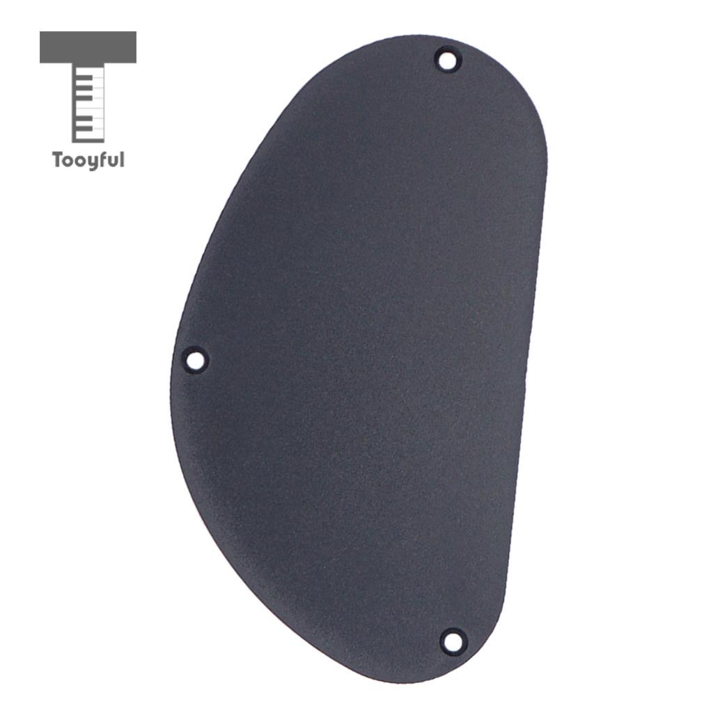 Tooyful Sand Grinding Guitar Pickguard Cavity Cover Back Plate for Guitar Bass Accessory Black 155mm