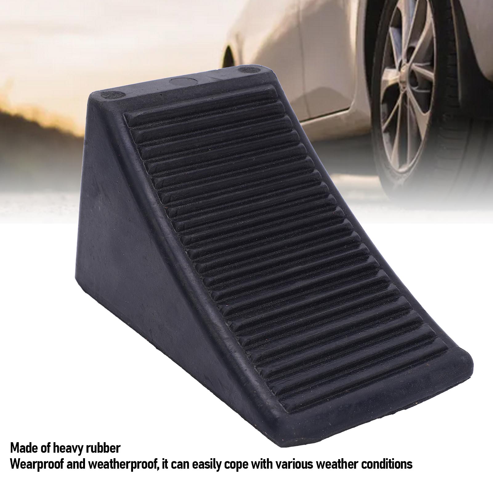 Ốp chặn bánh xe cho chịu lực cao cao su 1-3 tấn công suất khả năng chịu tải lốp Stopper cho du lịch bằng ô tô Trailer