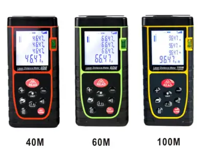 New (40M-60M-100M) Handheld Digital Laser Distance Meter Range Finder Measure Diastimeter - intl