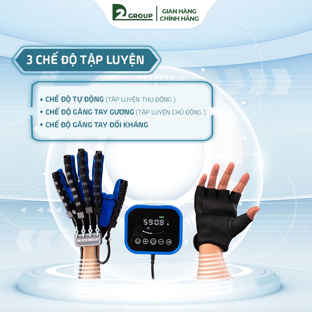Găng tay phục hồi chức năng bàn tay Mikido - Găng tay vật lý trị liệu D2Group