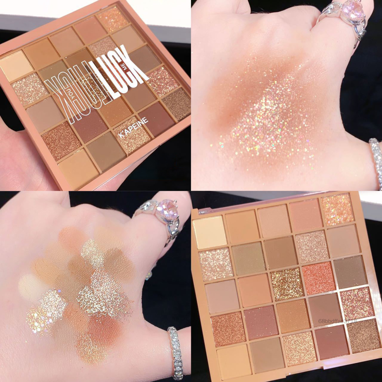 Cape 25 Lucky Eyeshadow Palette hạt sáng lâu dài tự nhiên trà sữa mặt đất mỹ phẩm EFD-VN - 2