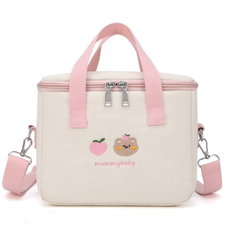 Tas Bayi Multifungsi Diaper Cooler Bag Stroller Korea Korean Tas Asi Bear Beruang Lucu Botol Susu Perlengkapan Bayi Kado Lahiran Gift