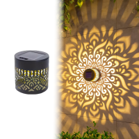 【COD&Fast Delivery】 LED Solar Wall Lamp Sunflower Mandala Waterproof Fence Wall Light Metal Garden Decorative Light Outdoor Night