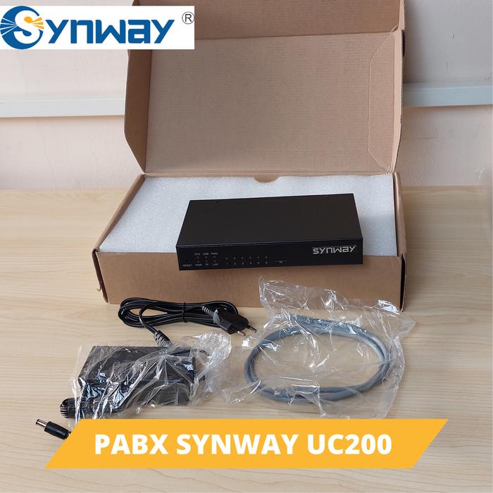 SYNWAY PBX IP UC200 4 LINE ANALOG 60 USER 15 CONCURRENT MIRIP YEASTAR-mirakuruu.id Harga 4,640,000 rupiah*Gratis Ongkir