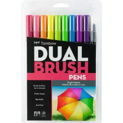 Tombow Dual Brush Pen, Bright 10C
