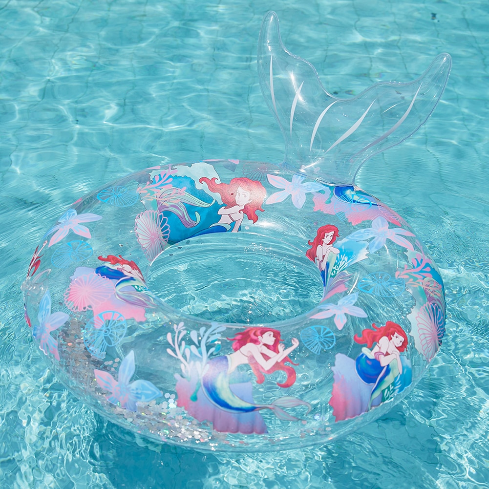 PVC Pool Float Ring Sequins Mermaid Pool Swimming Circle Smooth Children
