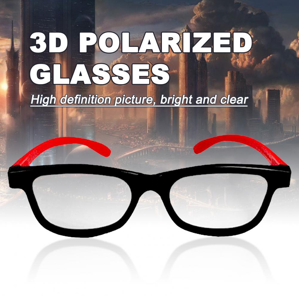 Bluelans 3D Spectacles Practical Portable Reusable Polarized Light TV Movie Glasses for Xiaomi TV for TCL for Skywor