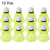 YUNAFIN 3/6/12Pcs Homehold Sports Stable Badminton s Plastic Nylon Training Balls