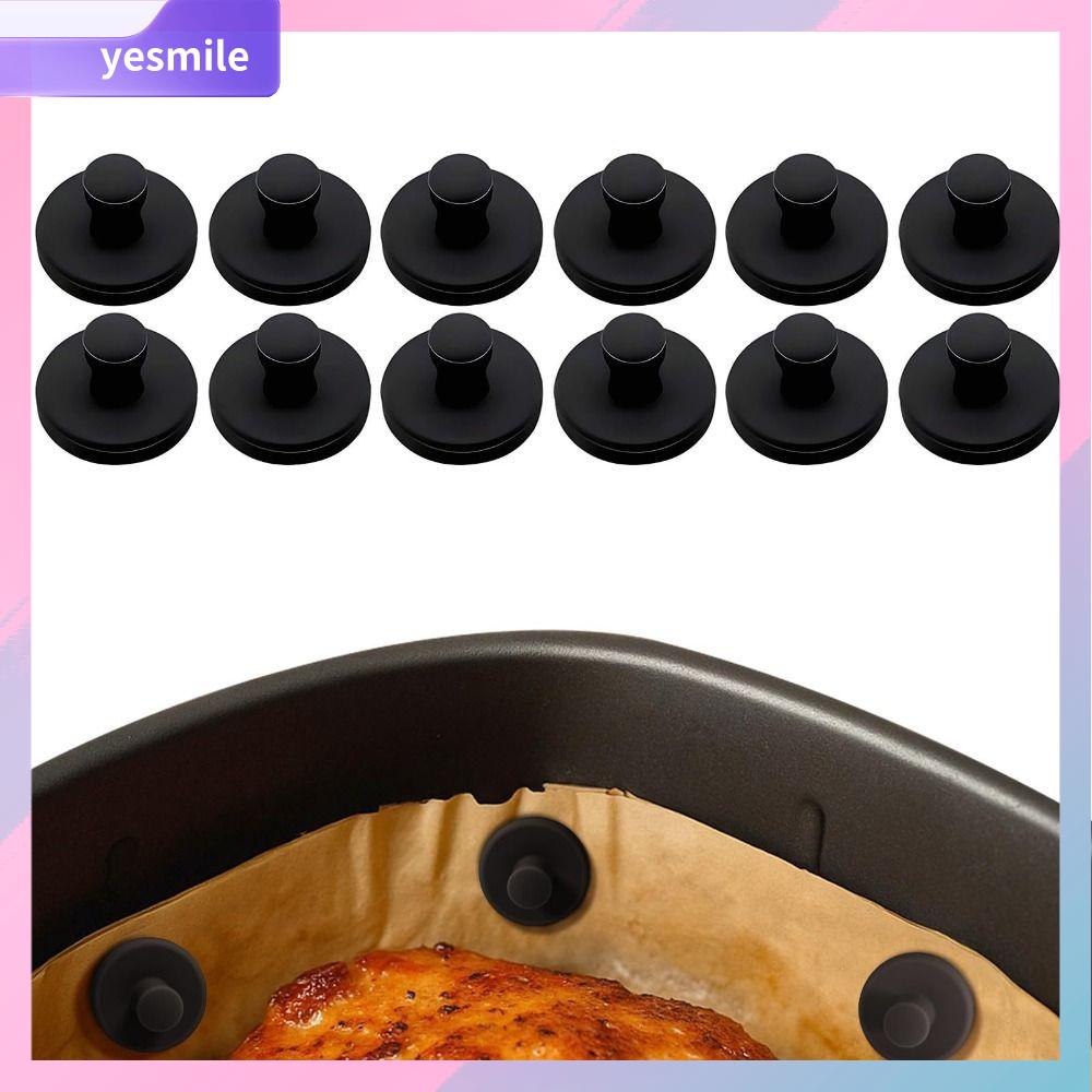 YESMILE 1PC Ngăn ngừa cháy Khóa silicone cho nồi chiên không khí Khóa an toàn Chịu nhiệt cho nồi chiên không khí Có thể tháo rời Kẹp cho nồi chiên không khí Phụ kiện nồi chiên không khí