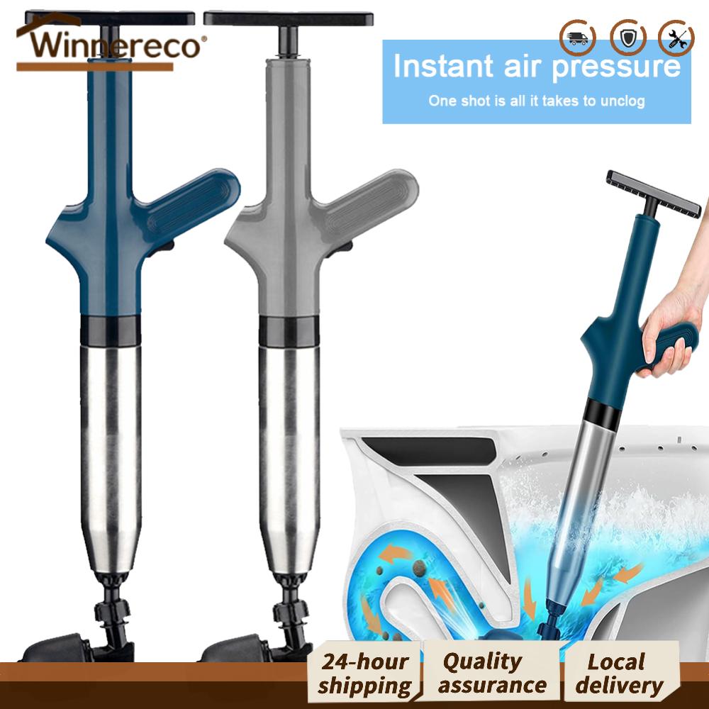 [Winnereco Flagship Mall]ท่อลูกสูบความดันสูงลดระบายน้ํา Clog Remover สแตนเลสไฟฟ้า Plunger ห้องน้ํา Plunge Blaster สำหรับครัว ห้องน้ํา ราคา 279 บาท*ส่งฟรี
