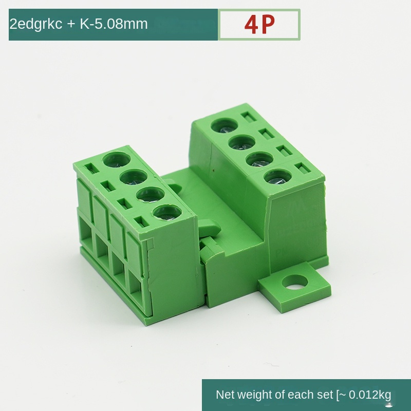 [2EDGRKC-5.08] Đầu Nối Dây Không Hàn 4P - Ổ Cắm Khóa Bảng Zhixing | 2-24P 5.08mm 300V 10A | Tự Động Hóa & Điện Tử