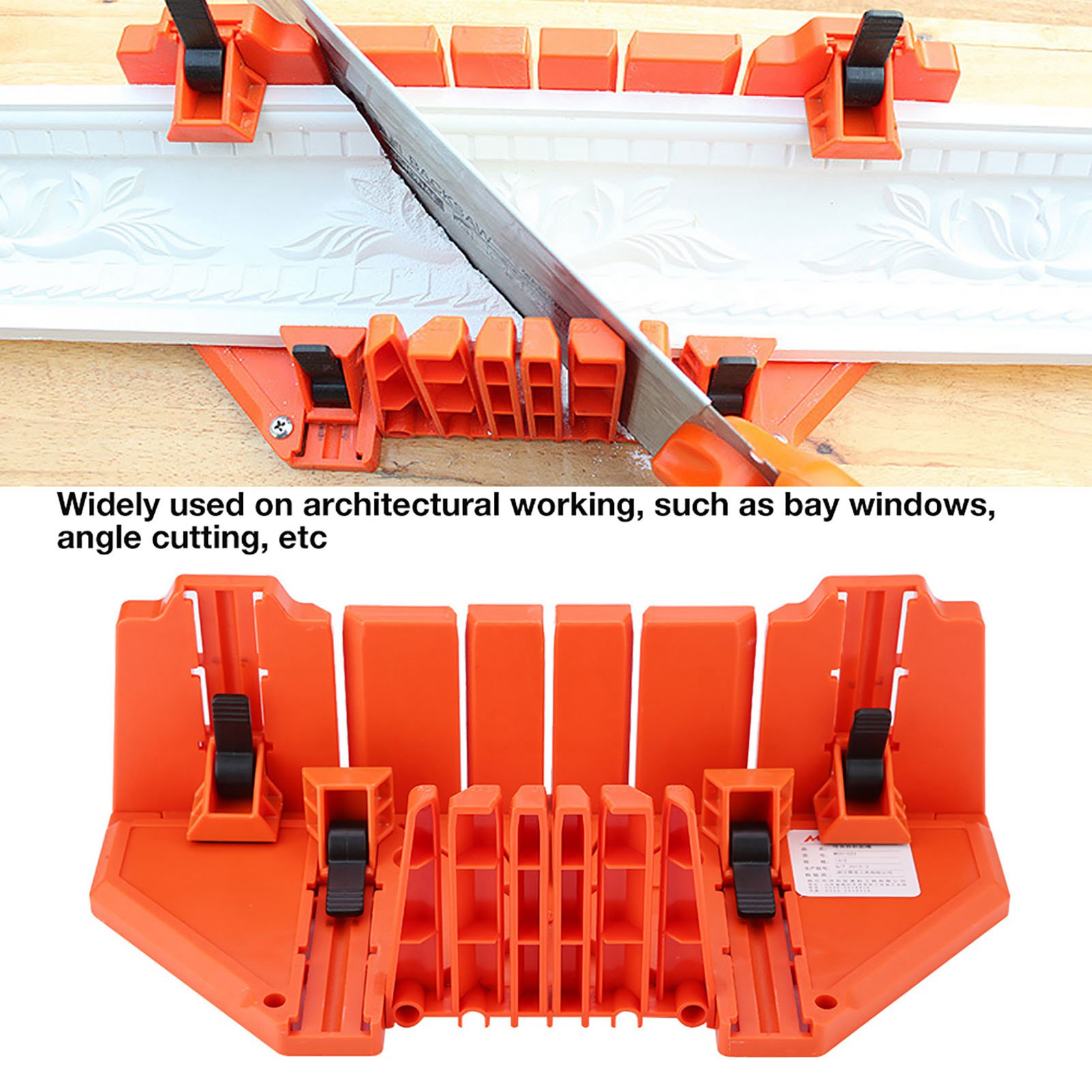 14inch Nhựa miter hộp cưa tỉa cắt gỗ cưa tay công cụ phần cứng với kẹp cho kiến trúc làm việc