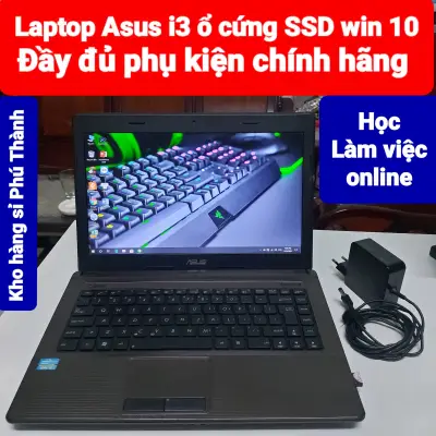 Laptop tốt - Laptop Asus intel i3 ổ cứng SSD win 10 đẹp 90% đầy đủ phụ kiện chính hãng