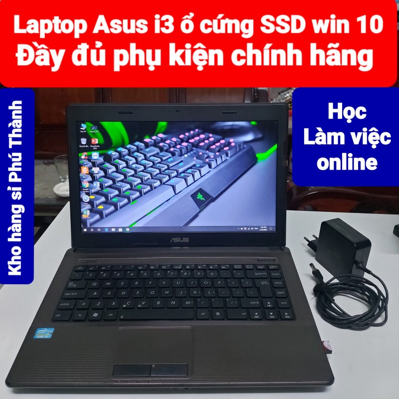 Bảng giá Laptop tốt - Laptop Asus intel i3 ổ cứng SSD win 10 đẹp 90% đầy đủ phụ kiện chính hãng Phong Vũ