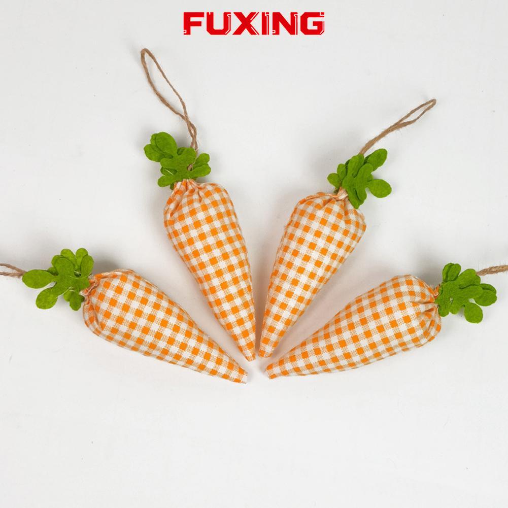 FUXING 4pcslot For Easter Carrots Hanging Ornaments for DIY Home Party Decor Use ราคา 185 บาท*ส่งฟรี